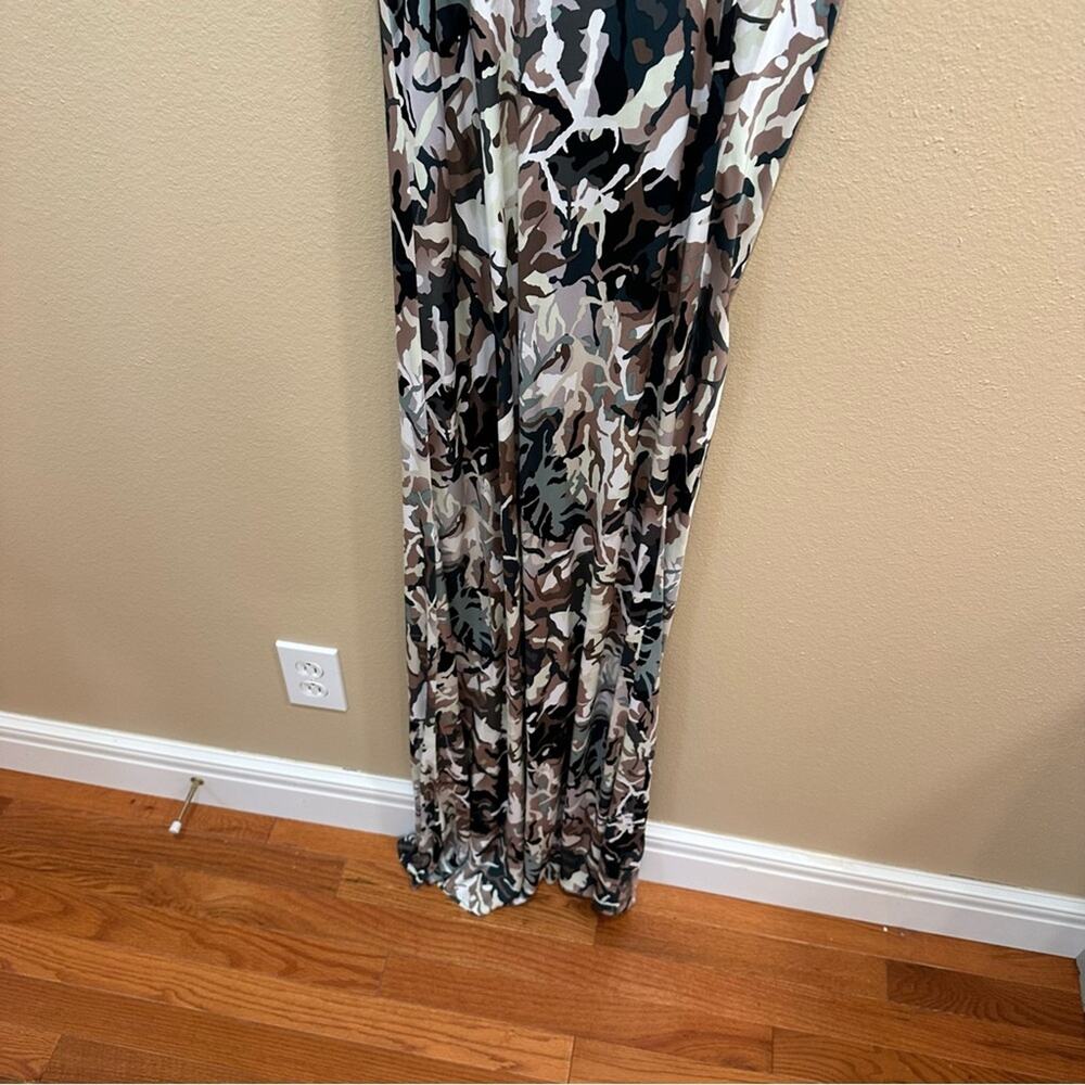 NWT Tuckernuck Munthe Green Neutral Sexy Camo Maxi Dress 8 - Picture 6 of 16